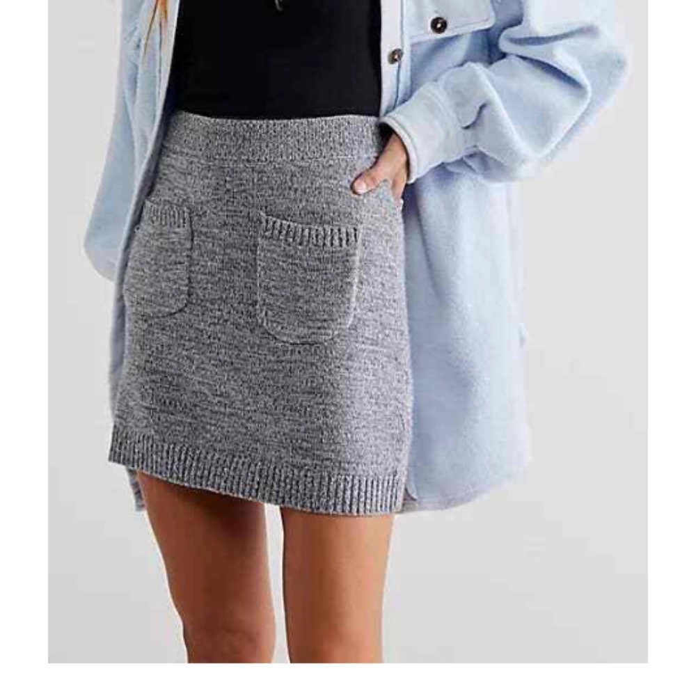 NWT Free People Viola Sweater Mini Skirt